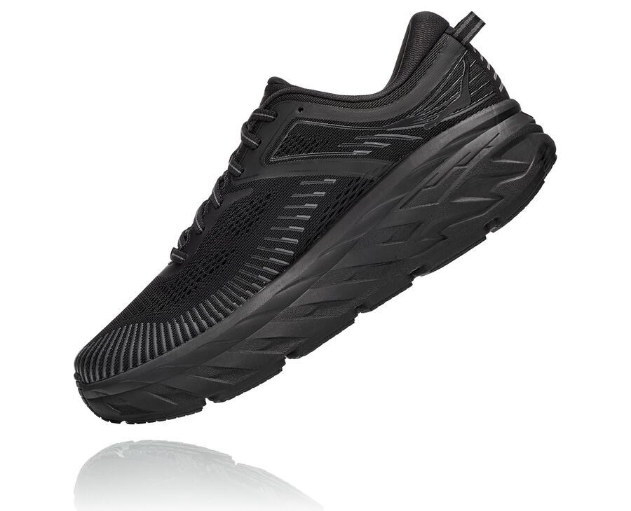 Hoka One One Tenisky Panske Čierne - Bondi 7 - 71438-DENW